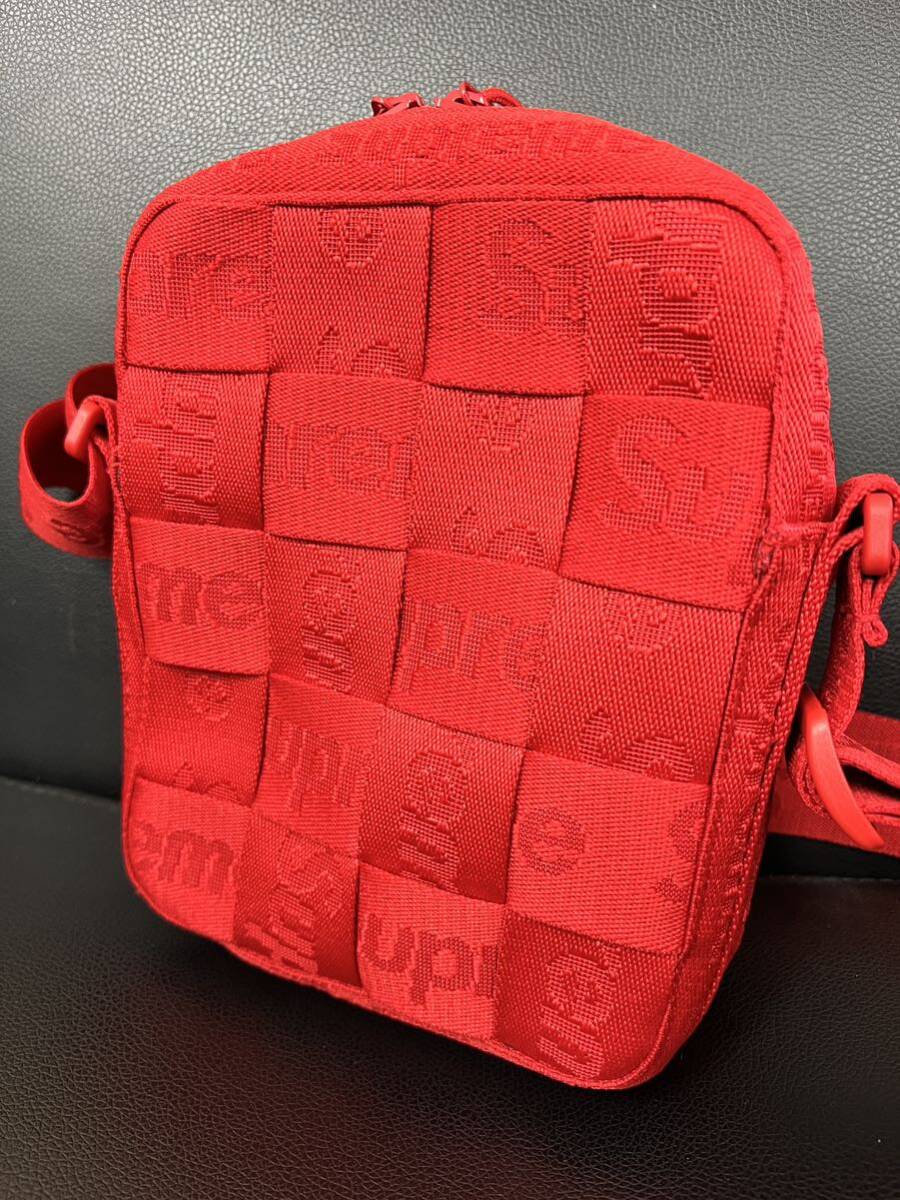 supreme 23ss Woven shoulder bag 正規オンライン購入 新品未使用 レッド シュプリーム ショルダーバッグ_画像2