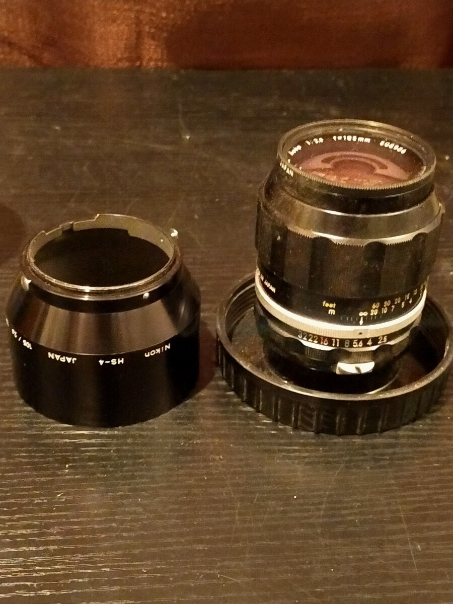 1 jpy ~ Nikon Nikon NIKKOR-P*C Auto 1:2.5 f=105mm lens present condition goods 