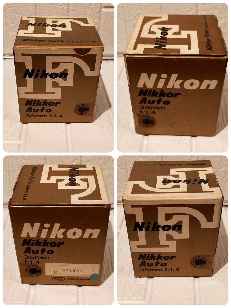 Nikon NIKKOR-N.C Auto 1:1.4 f=35mm lens box case instructions attaching 