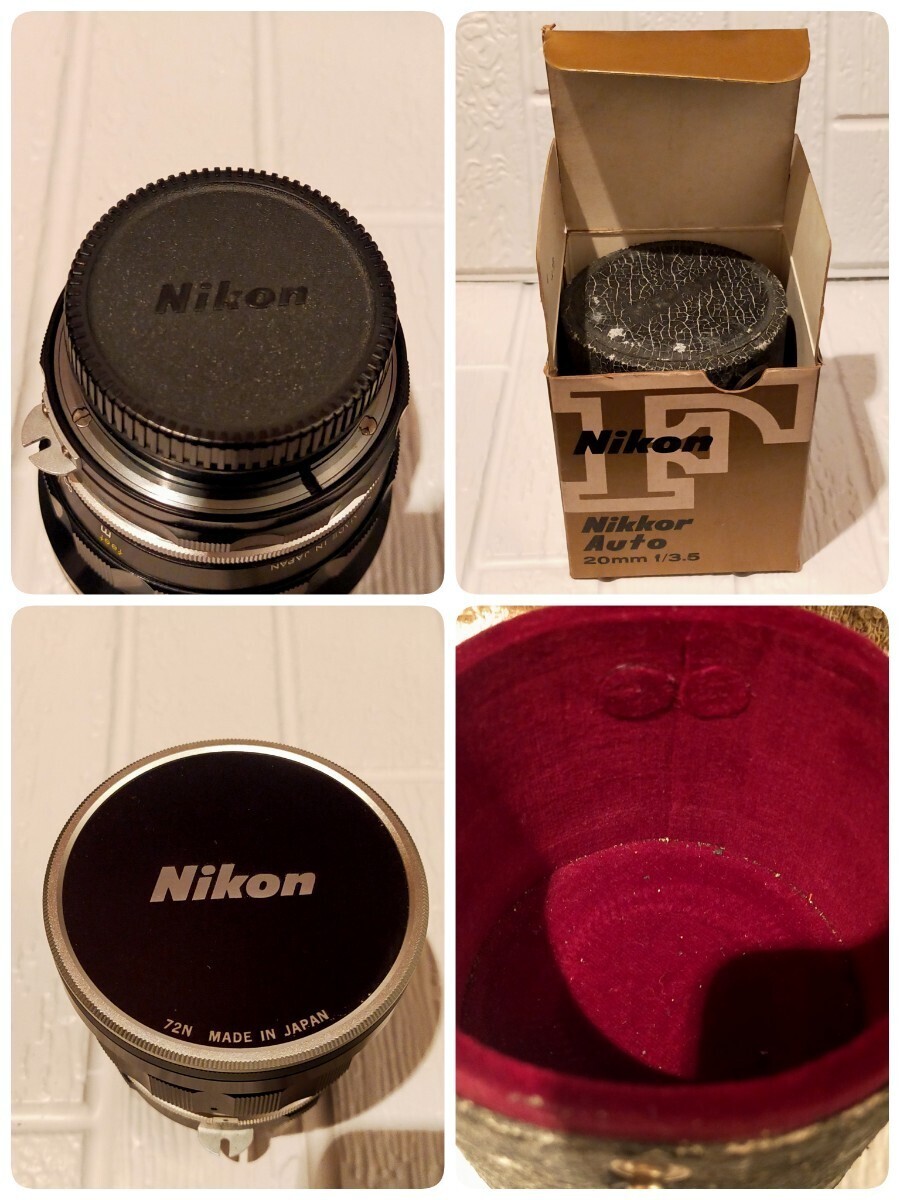 1 jpy ~ Nikon Nikon NIKKOR-UD Auto 1:3.5 f=20mm lens box attaching case equipped 