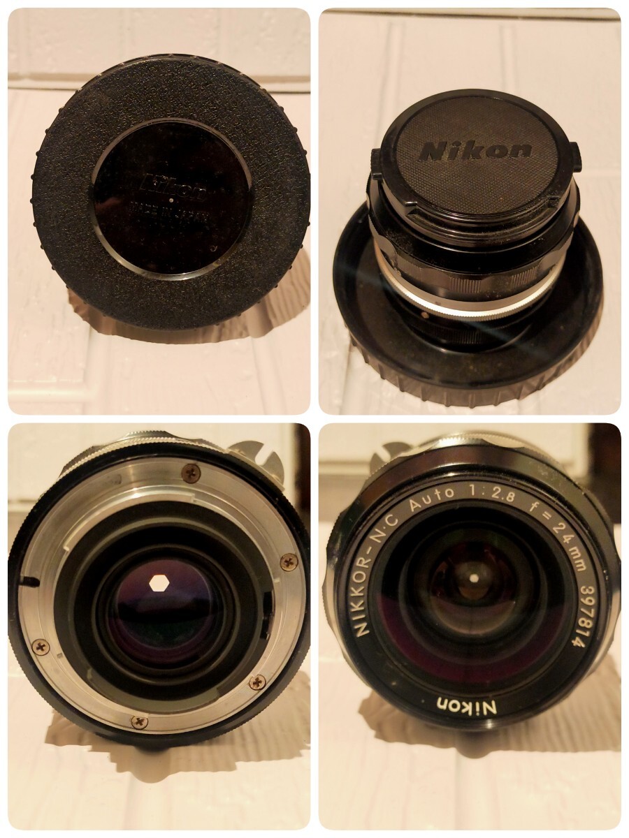 1 jpy Nikon Nikon lens NIKKOR-N.C Auto 1:2.8 f=24mm box equipped case attaching 