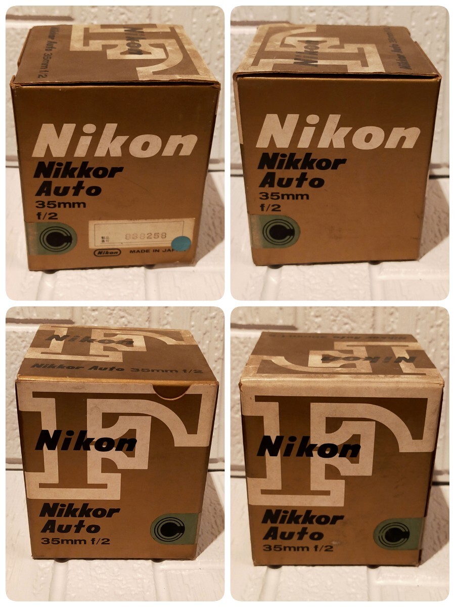 1 jpy ~ Nikon Nikon lens NIKKOR-O.C Auto 1:2 f=35mm box equipped case attaching 