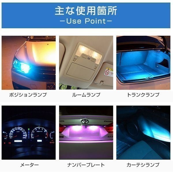 LED 口金 BA9S 赤 メーター球 タコランプ インジケーター エアコンパネル 超拡散 2個セット 送料無料 1ヶ月保証「BA9S-RED-3D.Dx2」_画像4