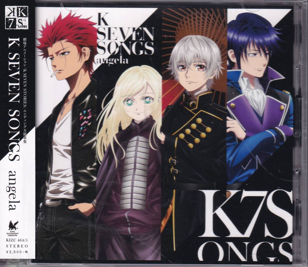 アンジェラangela/K SEVEN SONGS(Blu-ray Disc付)★CD+BD★ステッカー付_画像2