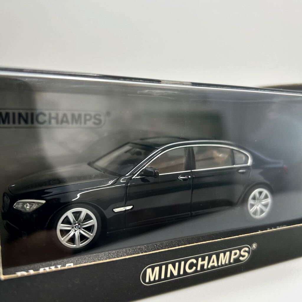 MINICHAMPS 1/43 BMW 7 Series F02 2008 Black ミニチャンプス 7シリーズ ブラック ミニカー モデルカー 検索 740i 750 760 Li_画像1