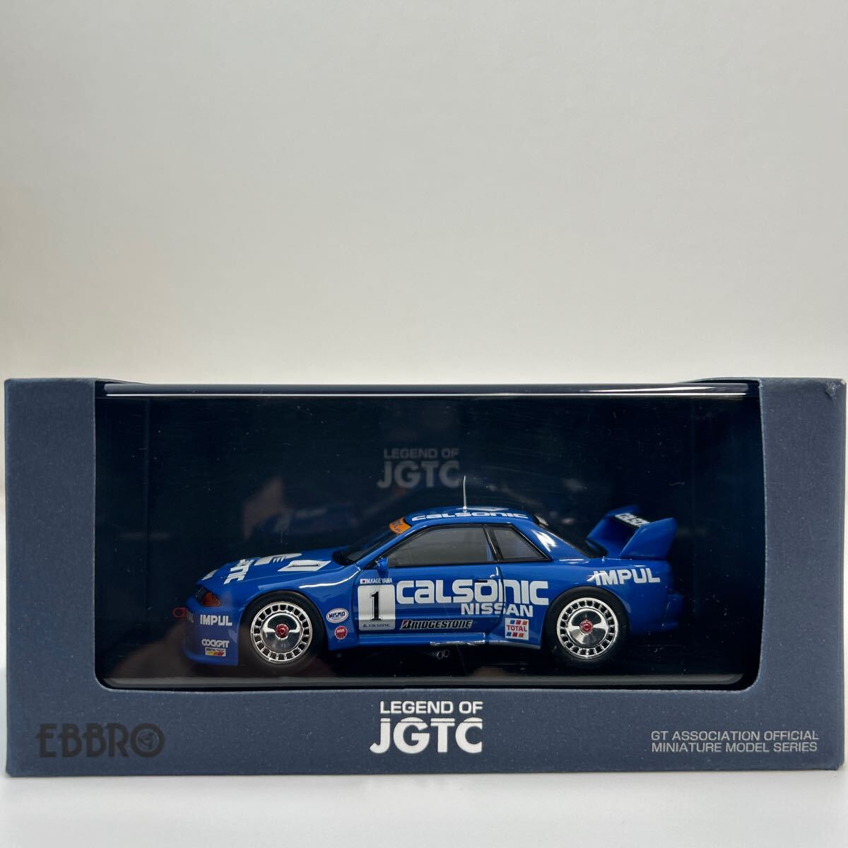 EBBRO 1/43 CALSONIC SKYLINE JGTC 1994年 NISSAN GT-R R32 #1 エブロ カルソニック スカイライン BNR32 IMPUL ミニカー 日産の画像8