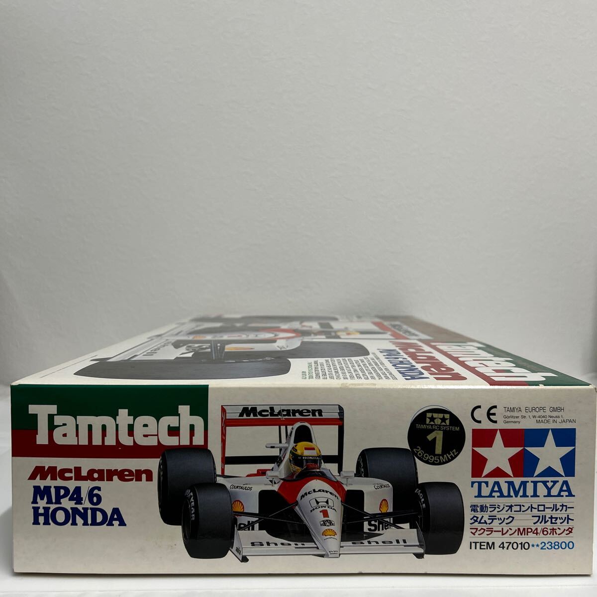 未組立 TAMIYA Tamtech 1/14 McLaren MP4/6 HONDA タミヤ タムテックRCシリーズ マクラーレン ホンダ F1 GP ラジコン ミニカー A.セナ_画像2