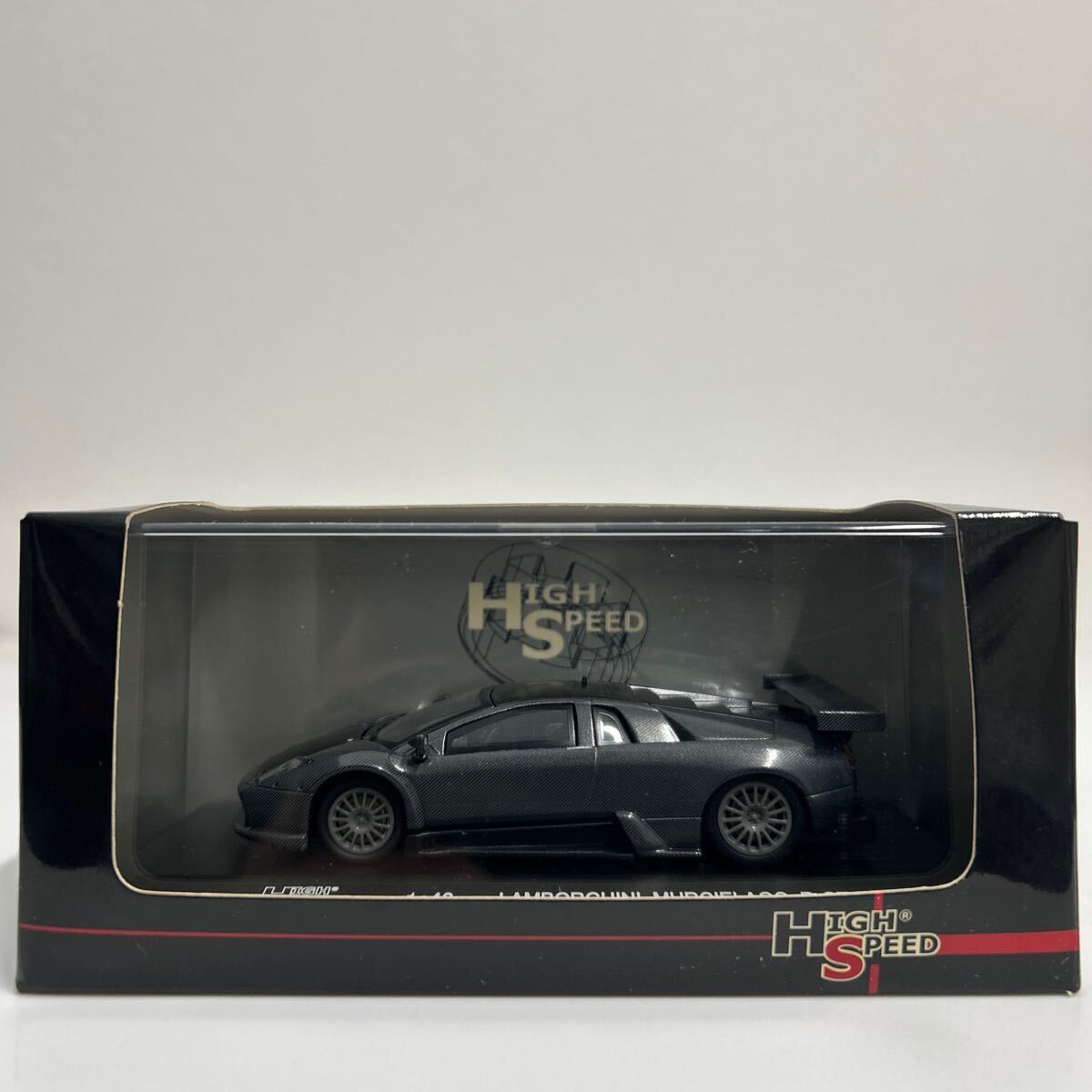 1円〜 HIGH SPEED 1/43 Lamborghini Murcielago R-GT ハイスピード ランボルギーニ ムルシエラゴ カーボン柄 ミニカー モデルカーの画像7