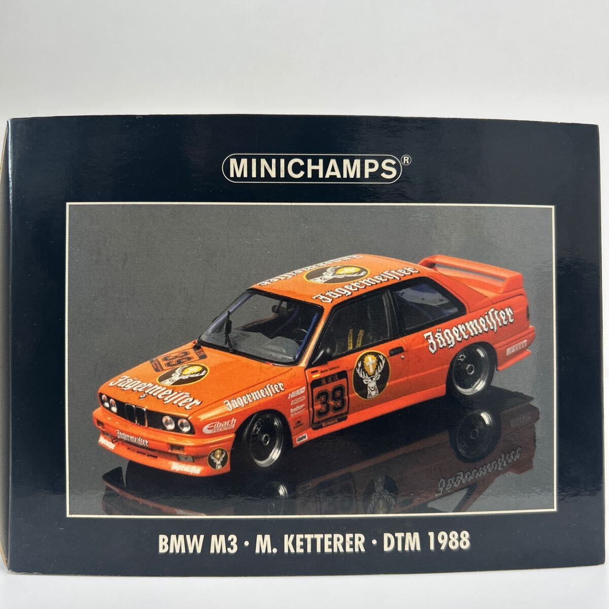 MINICHAMPS 1/18 BMW M3 DTM 1988 M.Ketterer #39 Avus Rennen ミニチャンプス イェーガーマイスター E30 ミニカー_画像1