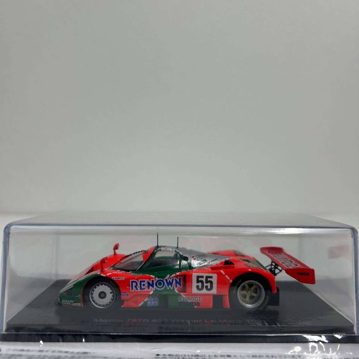 アシェット 1/43 ルマン24時間レースカーコレクション MAZDA 787B 1991年 #55 Winner Le Mans マツダ RENOWN LM 優勝車ミニカー モデルカーの画像3