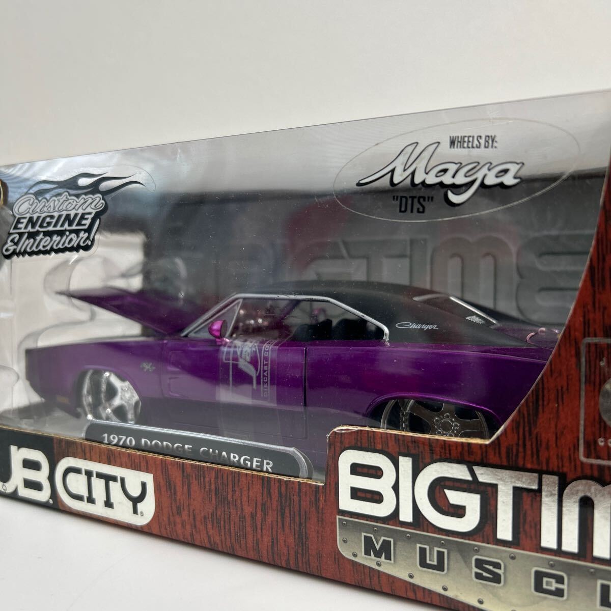 Jada toys 1/24 Dodge Charger R/T 1970 DUB CITY BIGTIME MUSCLE ダッジ チャージャー 紫 カスタム アメ車 ミニカー モデルカーの画像8