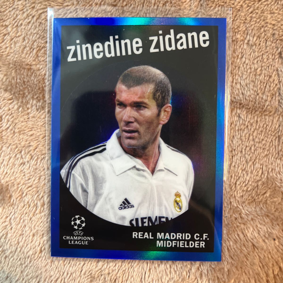 Zinedine Zidane - Topps Chrome UCC 2022/2023 - 1959 Topps Blue refractor 150シリ　インサイドカード Real Madrid_画像1