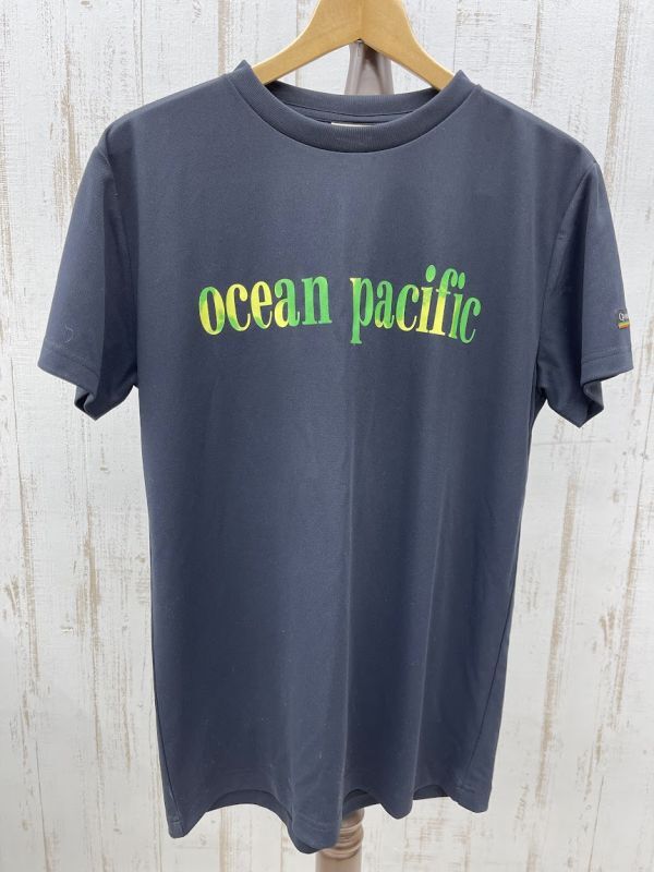 OceanPacific 半袖Tシャツ ブラック メンズ Lサイズ UVカット 吸汗速乾 ネームパッチ サーフィン オーシャンパシフィック 即日発送_画像1