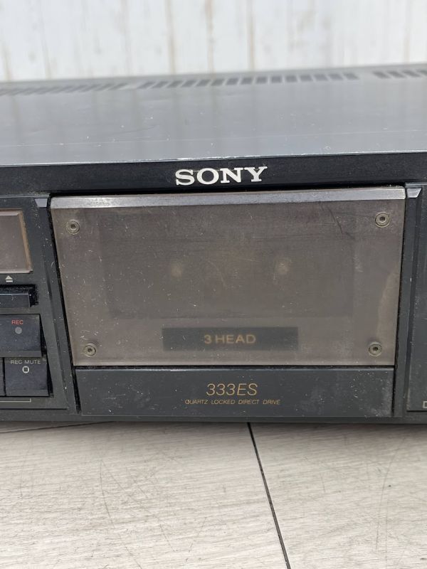 1 jpy SONY 3 head cassette deck TC-K333ESX electrification verification junk mid sip Direct Drive stereo audio equipment Sony 