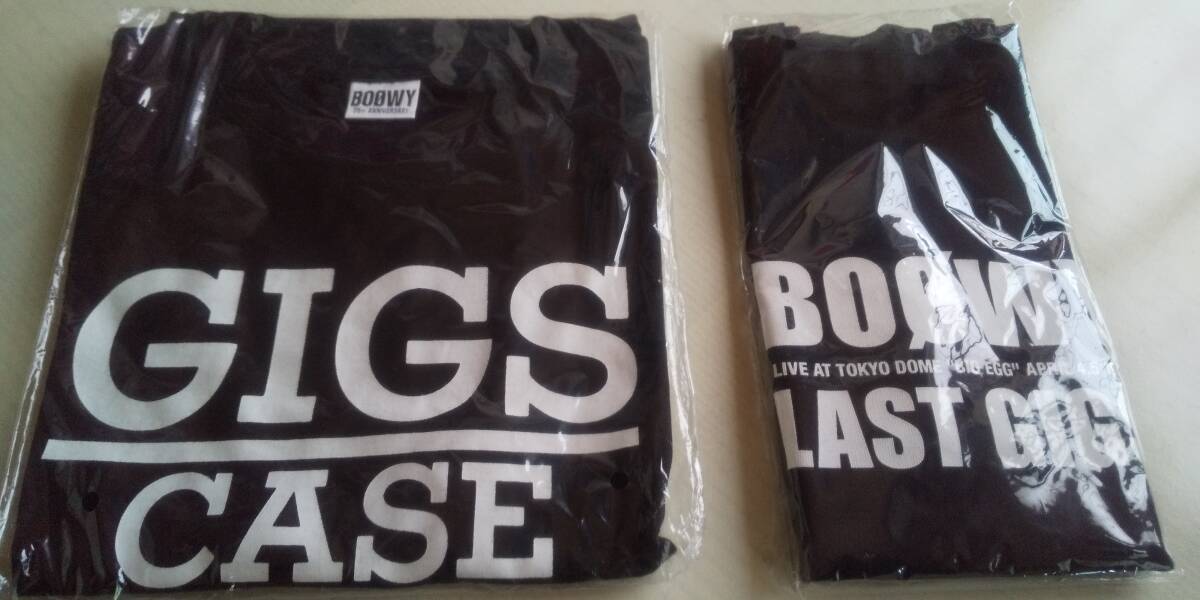 BOOWY トートバッグ＆Tシャツ LAST GIGS CASE OF BOΦWY 氷室京介 布袋寅泰 未使用 ゆうパック無料_画像1