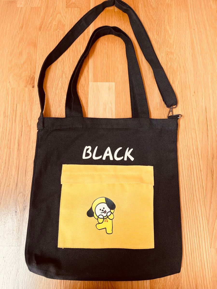 CHIMMY トートバッグ黒    ショルダーバッグ 黒 バッグ　　