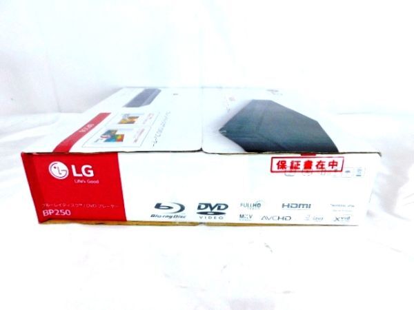 K100*LG Blue-ray disk DVD player BP250 compact size high resolution image equipment unopened goods * postage 690 jpy ~