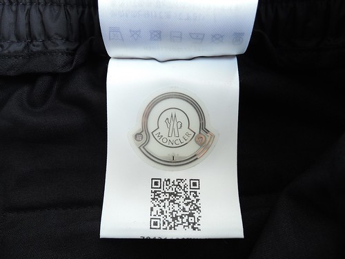 9.3万新品MONCLER モンクレール コットン ナイロン混紡 ロゴ ジョガー パンツ [サイズ50]_画像7