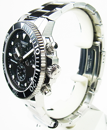ほぼ新品 ティソ 腕時計 TISSOT シースター 1000 クロノグラフ T120.417.11.051.00 メンズ_画像3