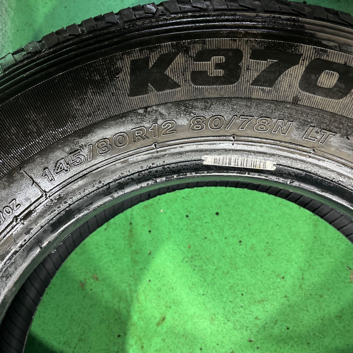 BRIDGESTONE ブリヂストン K370 145/80R12 80/78N LT 2本_画像3