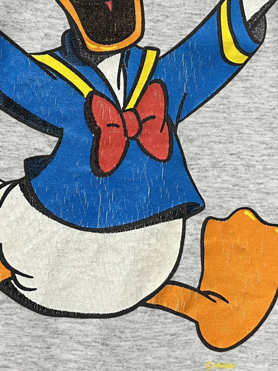 90's/USA製★Donald Duck/ドナルドダック Disney/ディズニー Tシャツ L ビンテージ_画像5