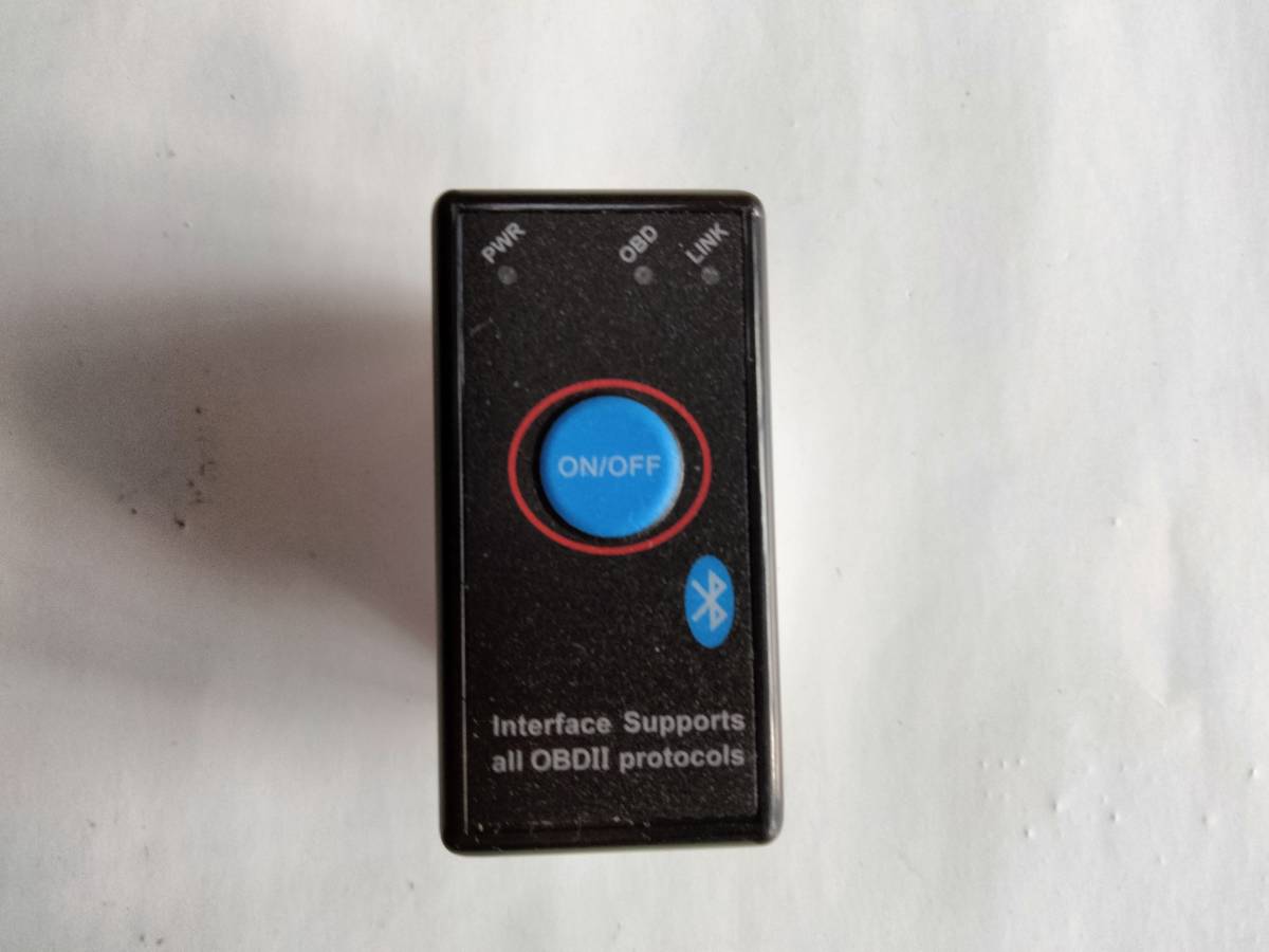  OBD2 ELM327 診断 スイッチ制御可能タイプ Bluetooth ブルートゥース Ver2.1 OBDII Mini スキャンツール 使用品の画像1