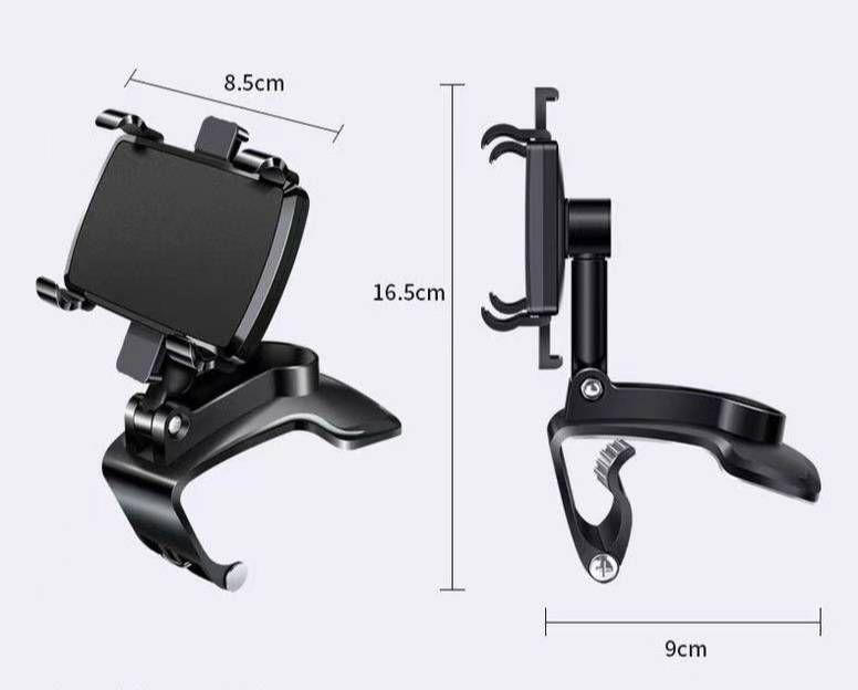 黒 車載 スマホホルダー 車 スマホ スタンド 携帯 ホルダー 充電 カー用品の画像2