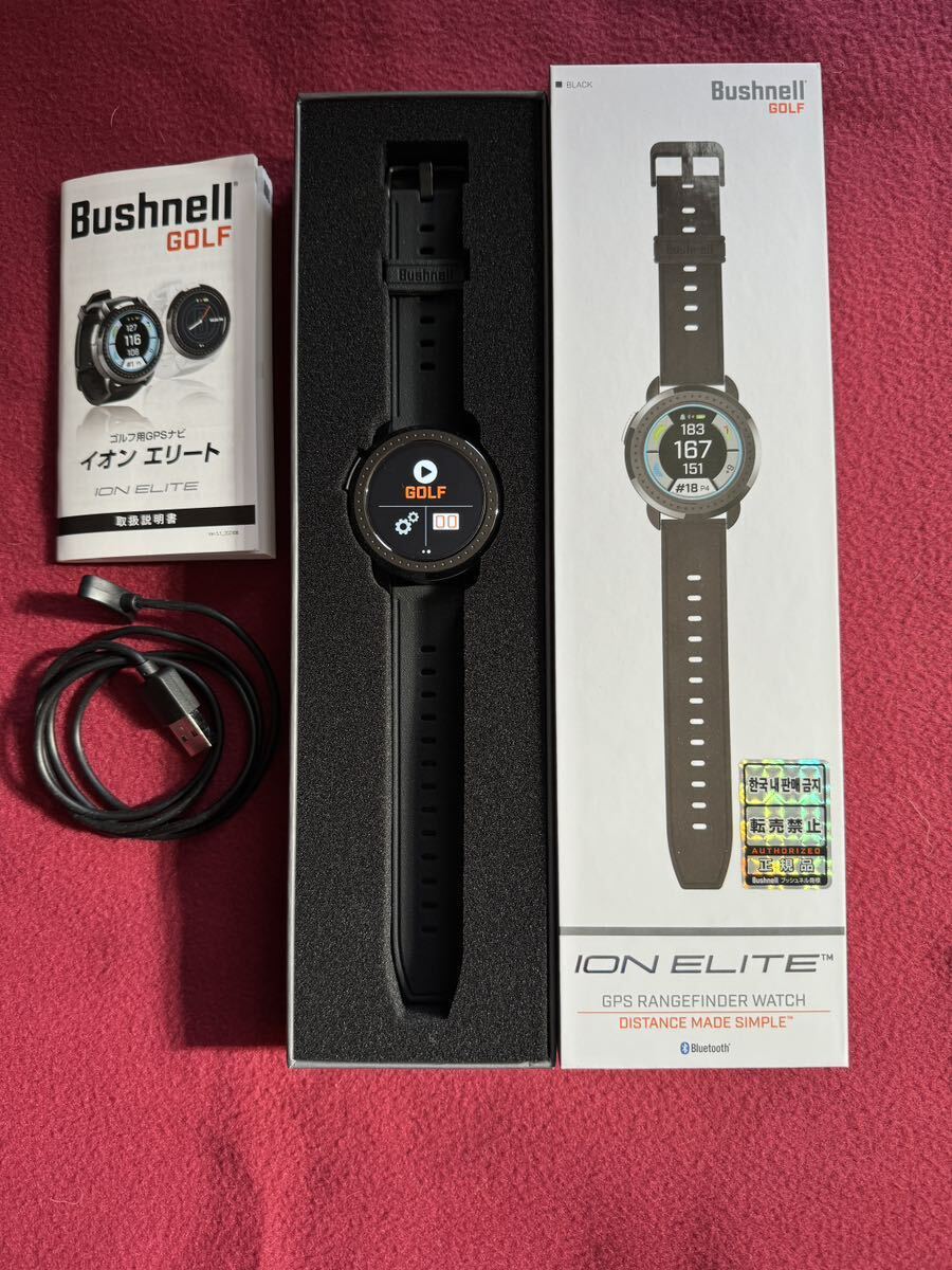 【早いもの勝ち　超美品　画面保護フィルム装着】Bushnell ion elite ブッシュネル　イオン　エリート　飛距離計_画像1