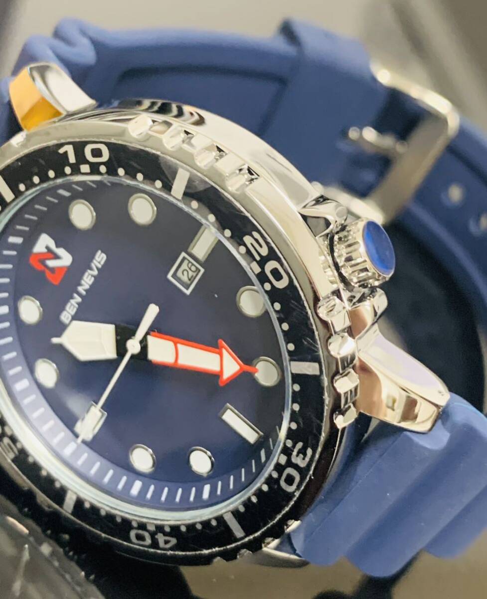 新作 メンズ腕時計 シチズンオマージュ ダイバー ズウォッチ カレンダー ベゼル可動 スーツ 防水腕時計 人気モデル 1288gの画像2