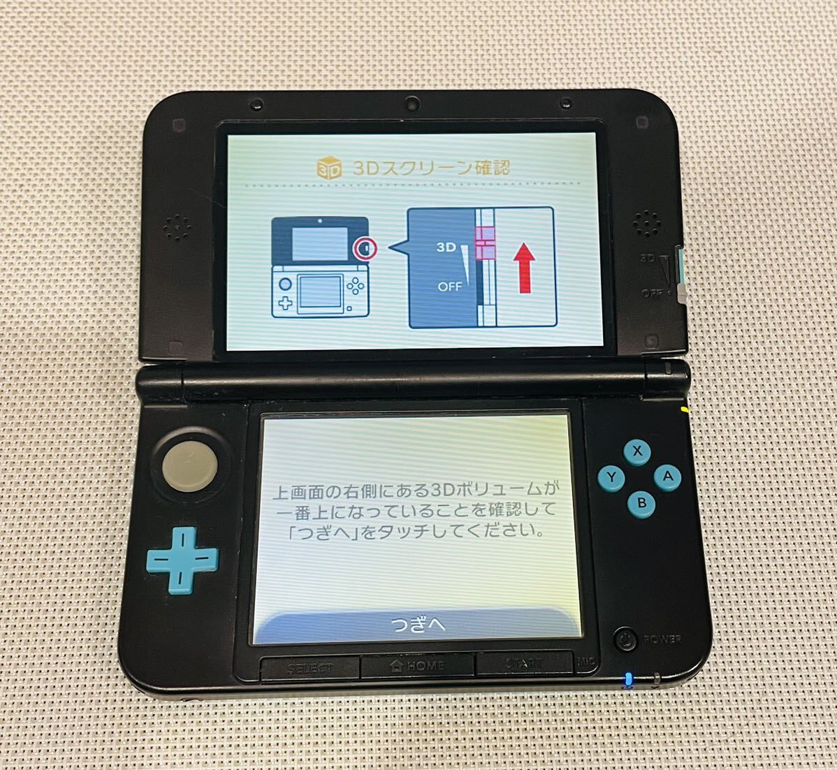 ニンテンドー3DSLL 限定版リミテッドパック　ターコイズブラック　本体動作品　送料無料　付属品付き　Nintendo 任天堂 