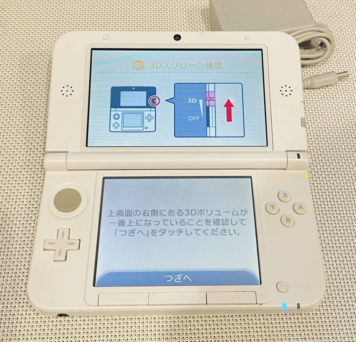 ニンテンドー3DSLL ホワイト　本体動作品　送料無料Nintendo 任天堂 付属品付き