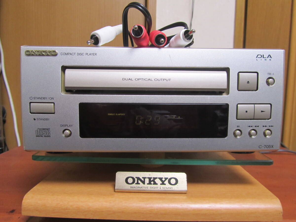 ONKYO C-705X 動作確認・トレーベルト交換済_画像1