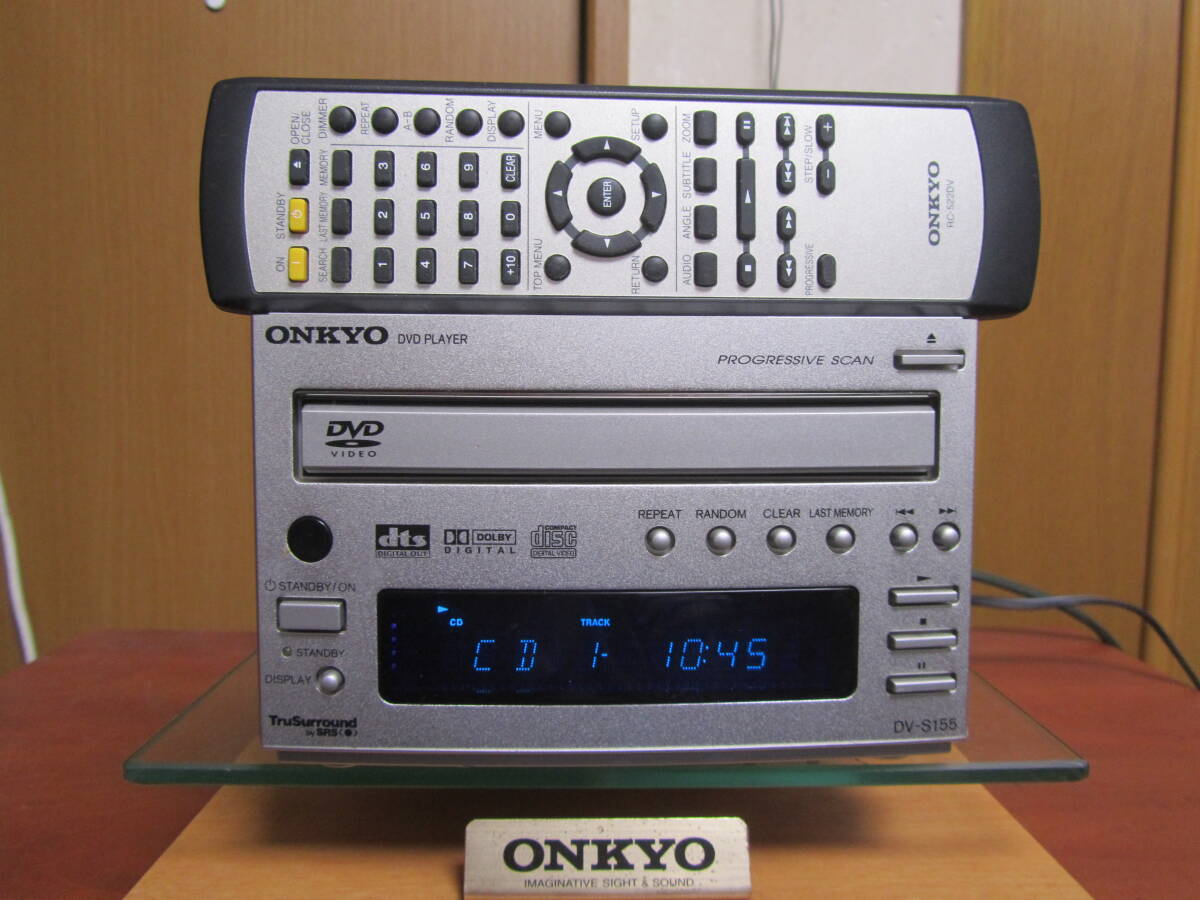 ONKYO DV-S155 動作確認済　共通リモコン付_画像1