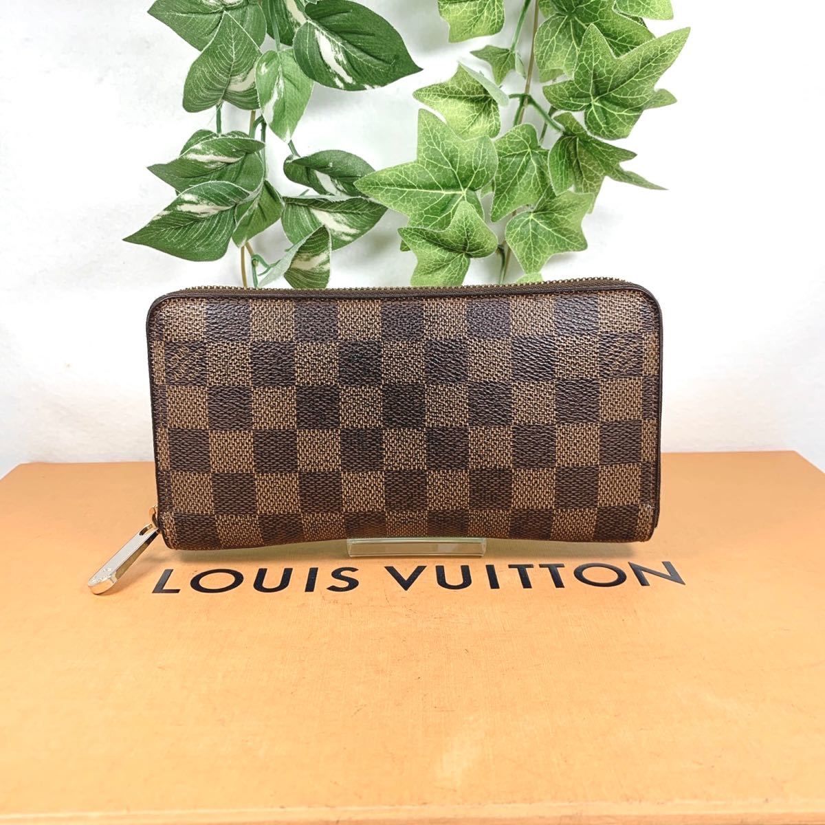 1円 ルイヴィトン LOUIS VUITTON ダミエ 長財布 ジッピー ラウンドファスナー N41661 シリアルナンバー VI1098 男女兼用_画像1