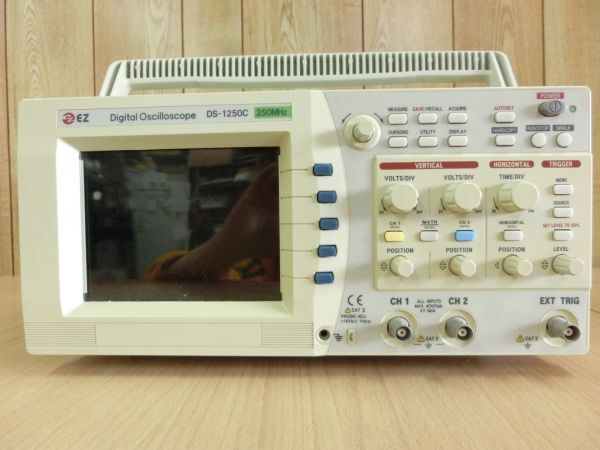 通電確認済●EZ DIGITAL Oscilloscope DS-1250C 250MHZ デジタルオシロスコープ ディスプレイ難あり●