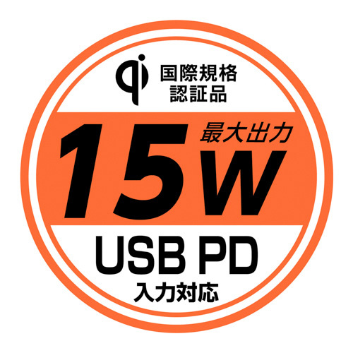 オートワイヤレスQiスマホホルダー吸盤 充電器 自動ホールド USBPDにも対応 15W 予備電源搭載モデル 車内 セイワ D599 ht_画像6