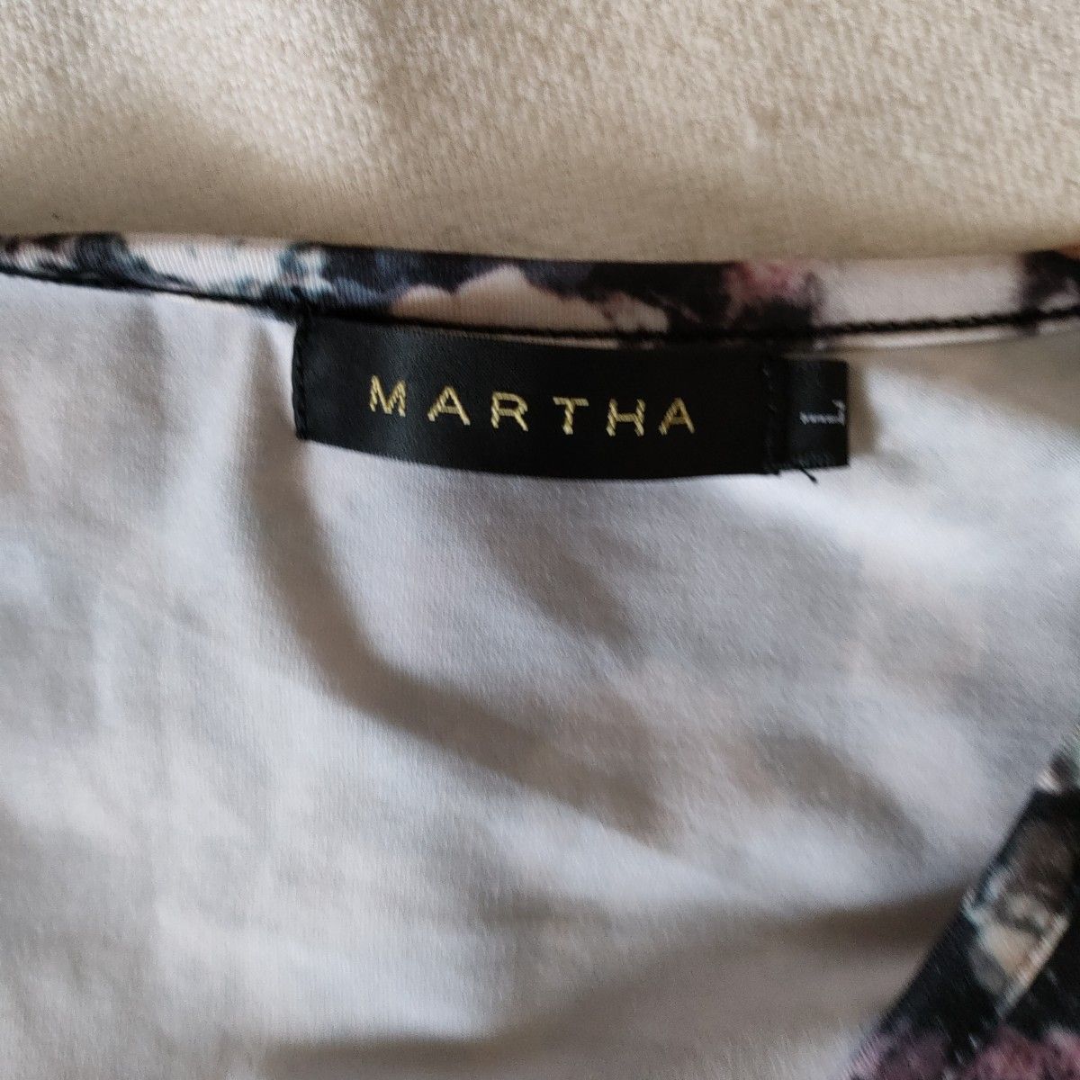 MARTHA 花柄ストレッチワンピース