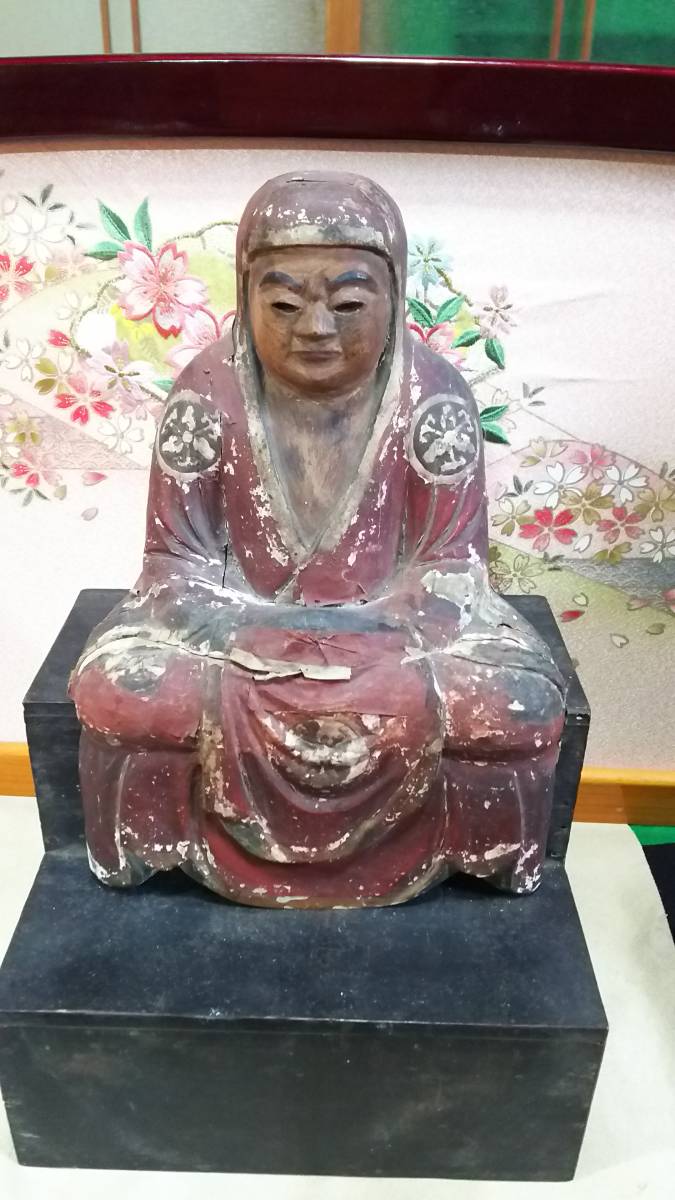 うぶだし骨董仏教美術寛政期玉眼達磨仏 。(再興佛忍全代) うぶだし骨董仏教美術寛政期玉眼達磨仏 。(再興佛忍全代)
