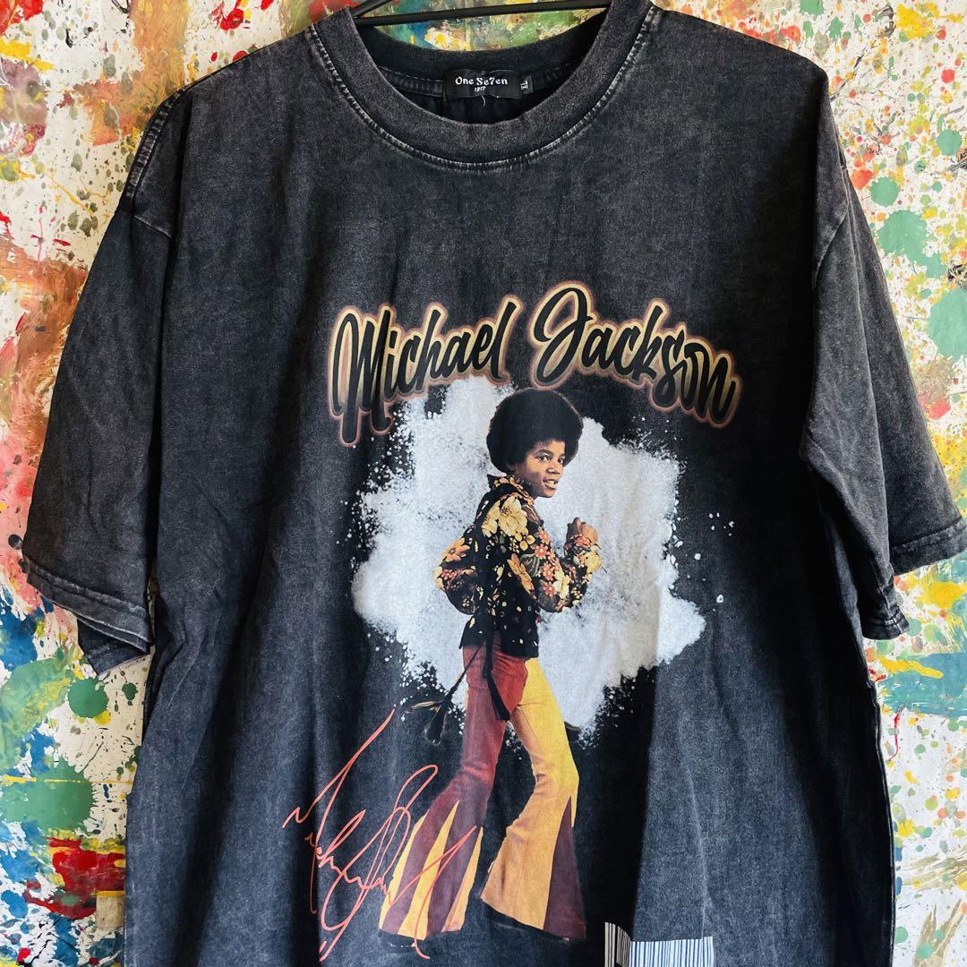 ジャクソン5 ケミカルウォッシュ リプリント Tシャツ 半袖 メンズ 新品 Jackson５ マイケルジャクソン レトロ ＡＢＣ　アーティスト_画像1