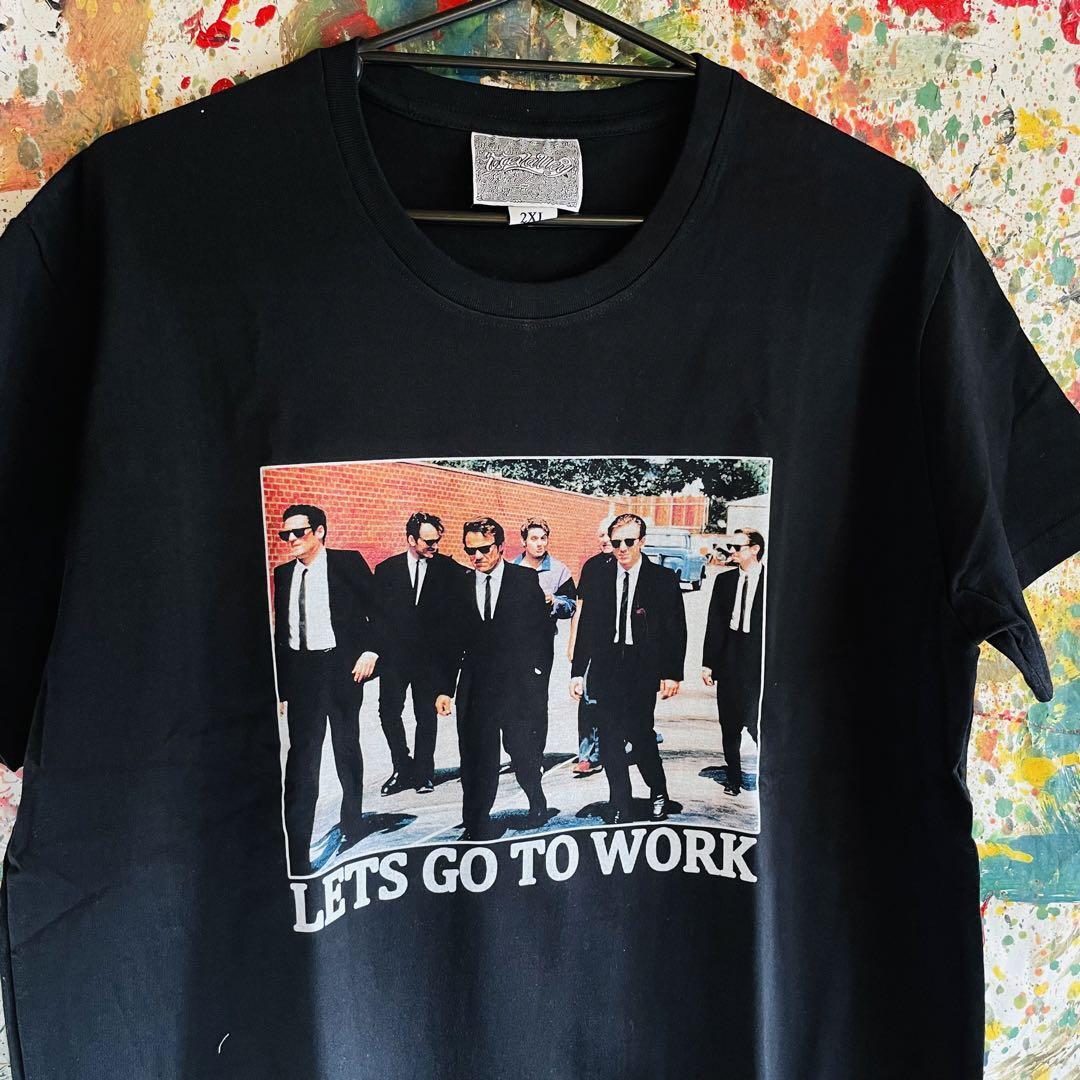 レザボアドックス リプリント Tシャツ 半袖 メンズ 新品 個性的 黒 ブラック Reservoir Dogs クエンティン・タランティーノ ワイルド 映画_画像2