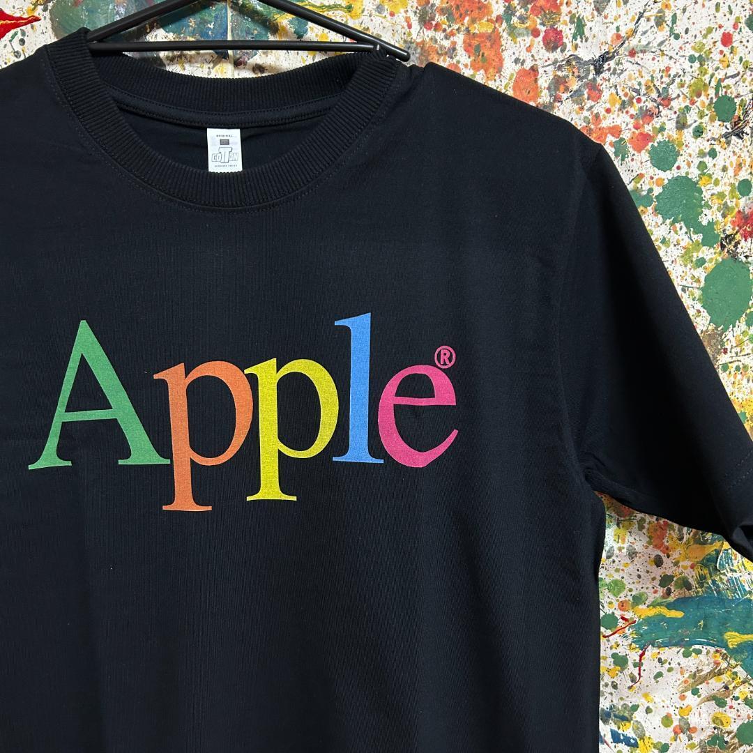 APPLE レトロ リプリント Tシャツ 半袖 メンズ 新品 個性的 黒 スティーブ・ジョブズ iPhone、iPad、Mac、Apple Watch、HomePod、AirPods_画像2