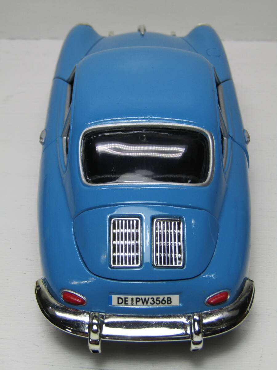 Porsche 1/24 ポルシェ 356 B クーペ 1952 FLAT４ ヴィンテージ Motor MAX製 ブルー 50s フェルディナント 930 911 955 未展示_画像8