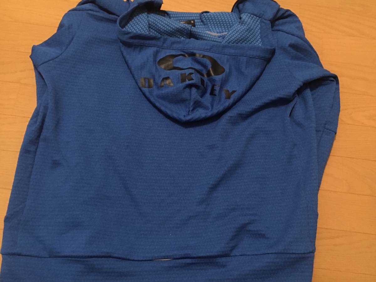 OAKLEY Oacley XL blue b roof ru Zip Parker sweatshirt training wear men's motion dressing up man adult beautiful goods 