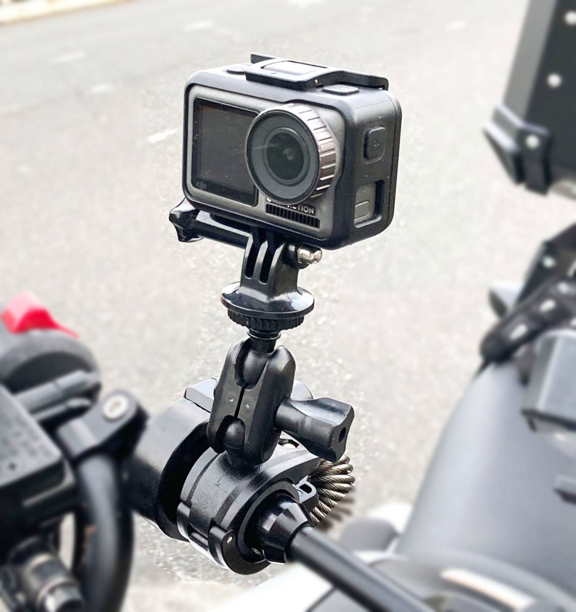 送料込み GoPro用 アクションカメラ 自転車 バイク ハンドルバー BJマウント ゴープロ 雲台の画像1