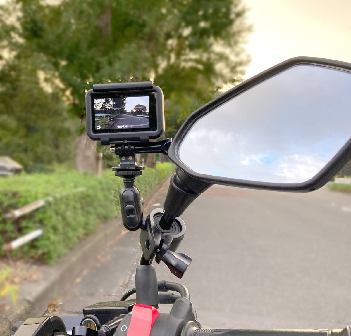 送料込み GoPro用 アクションカメラ 自転車 バイク ハンドルバー BJマウント ゴープロ 雲台の画像4