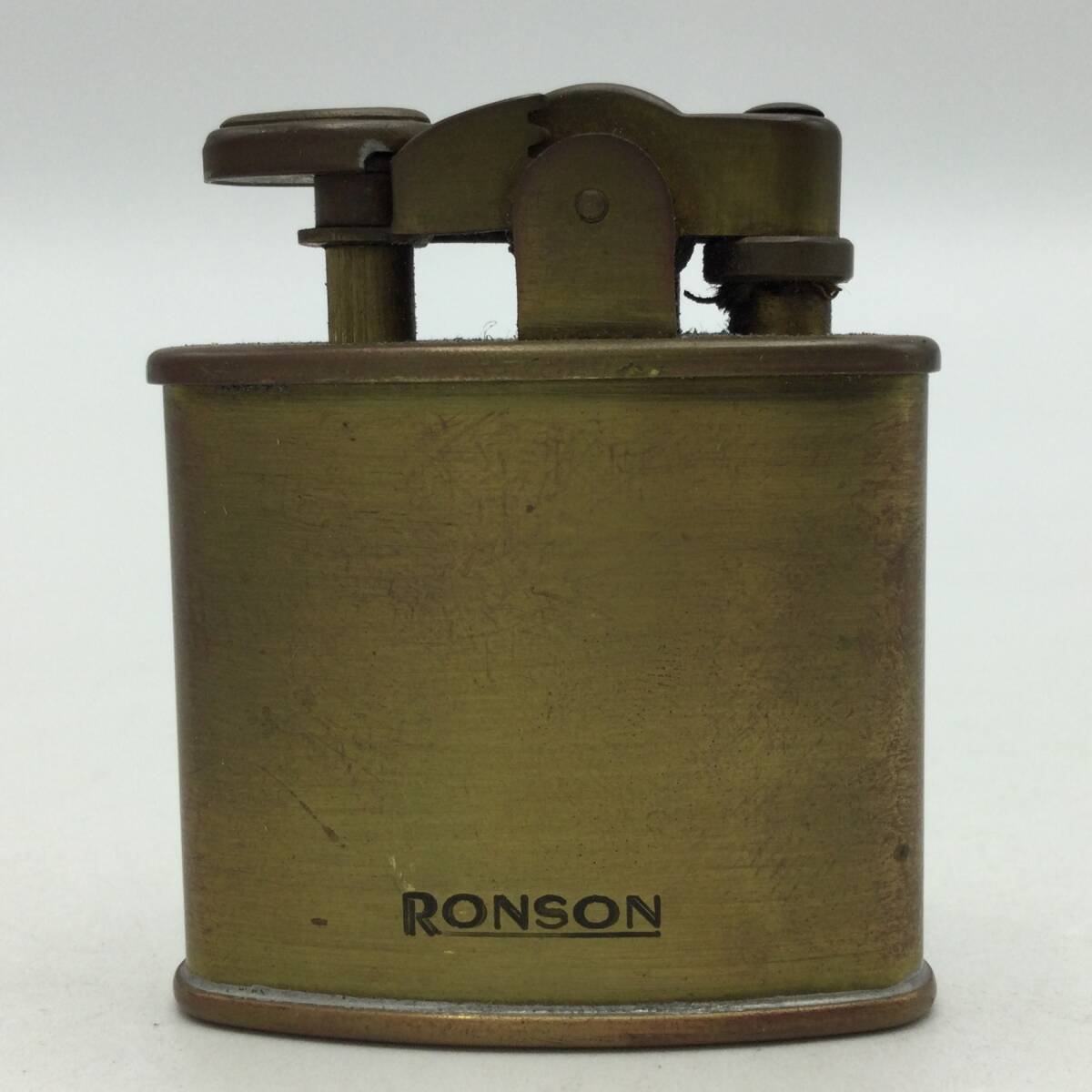 T34●【火花,着火未確認】RONSON Standard ロンソン オイルライター ※着火レバー不良 ジャンク 喫煙グッズ 喫煙具 現状品 ●_画像1