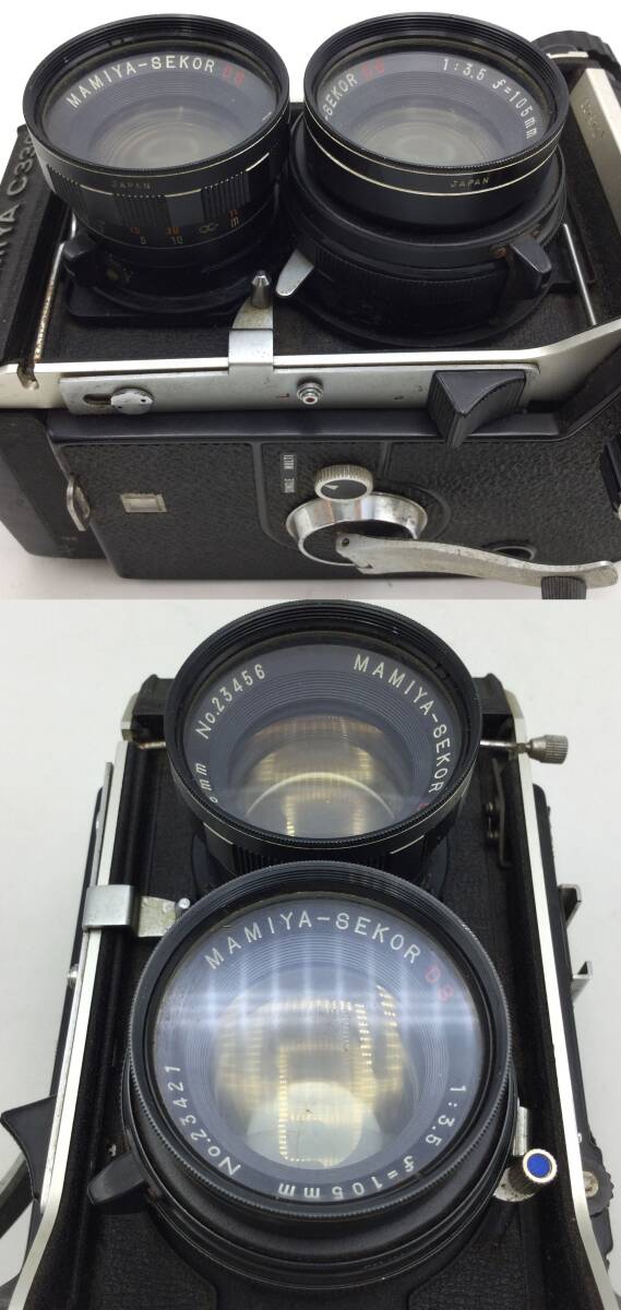 K8●【動作/精度未確認】MAMIYA マミヤ 二眼レフカメラ C330 Professional MAMIYA-SEKOR DS 1:3.5 F=105㎜ 現状品 ジャンク品 ●_画像6