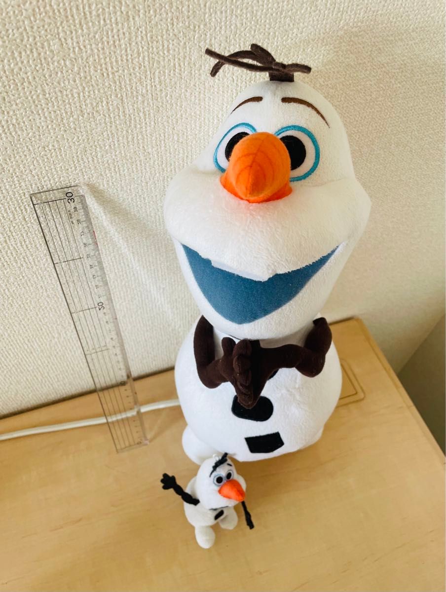 オラフ　大小ぬいぐるみ　2点セット ディズニー　アナ雪 アナと雪の女王　45センチ ディズニー ぬいぐるみ