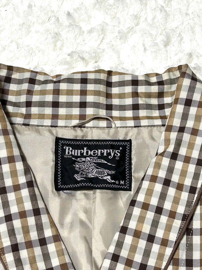 BURBERRY チェック柄 ガウンコート ベルト付き