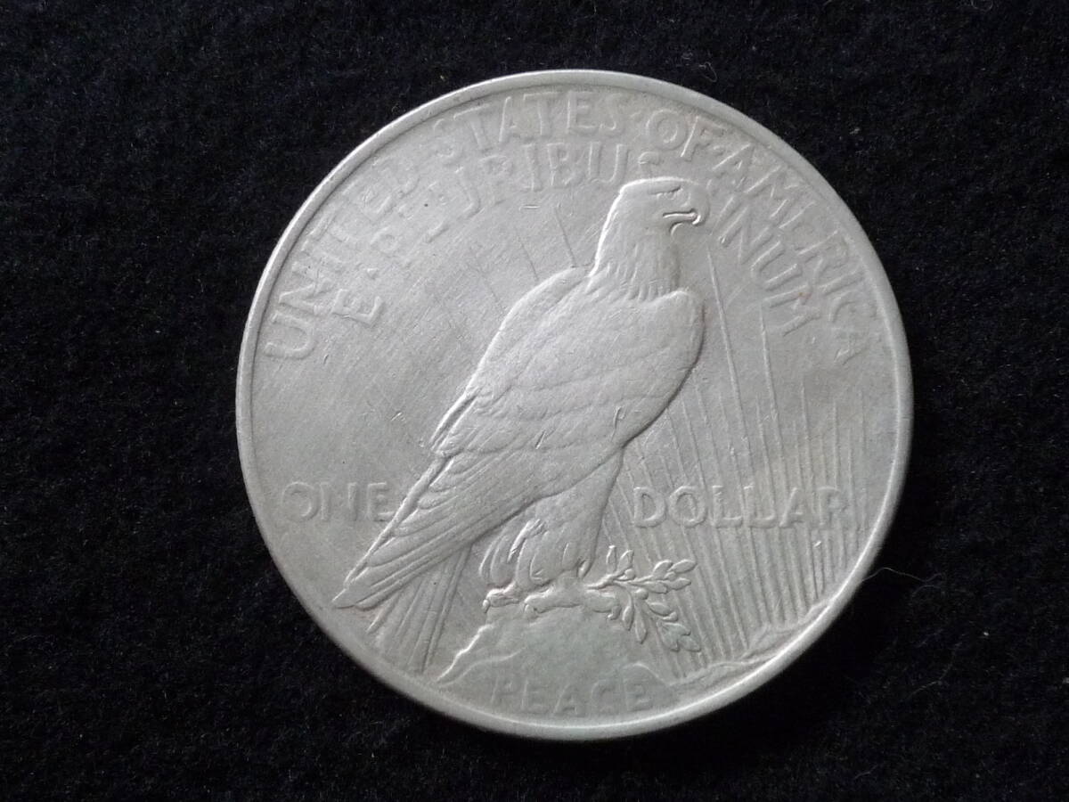 ☆アメリカ １ドル ピースダラー １９２２年 銀貨☆の画像2